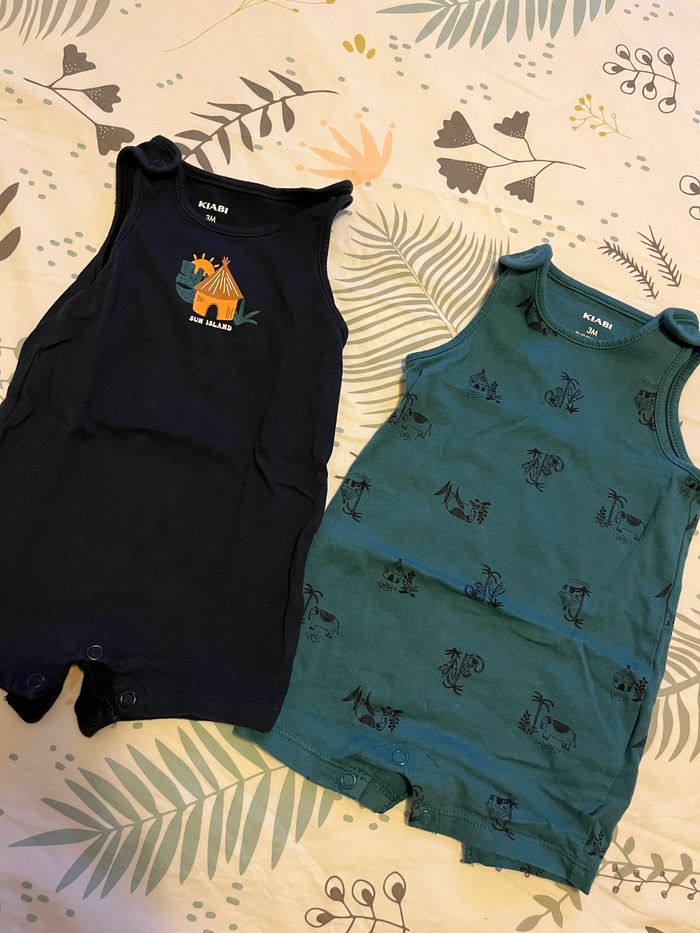 Lot barboteuses kiabi 3m