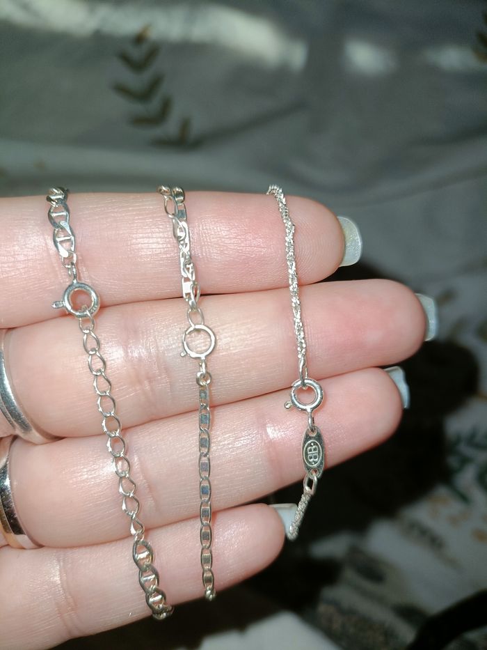 Lot 3 bracelet en argent - photo numéro 2