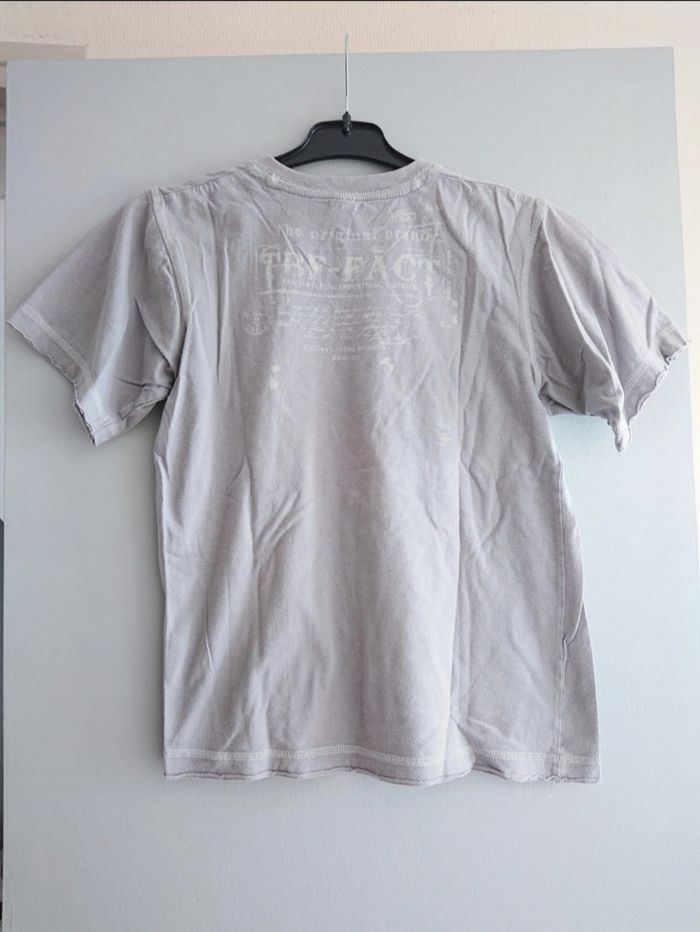 T-shirt mc gris clair Teddy Brown 10 ans garçon - photo numéro 2