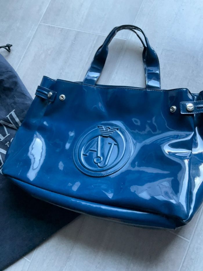 Sac à main bleu jean - photo numéro 2