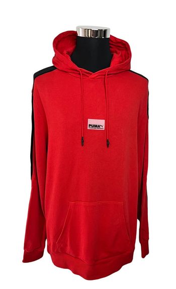 Pull/sweat à capuche rouge homme Puma en taille XL