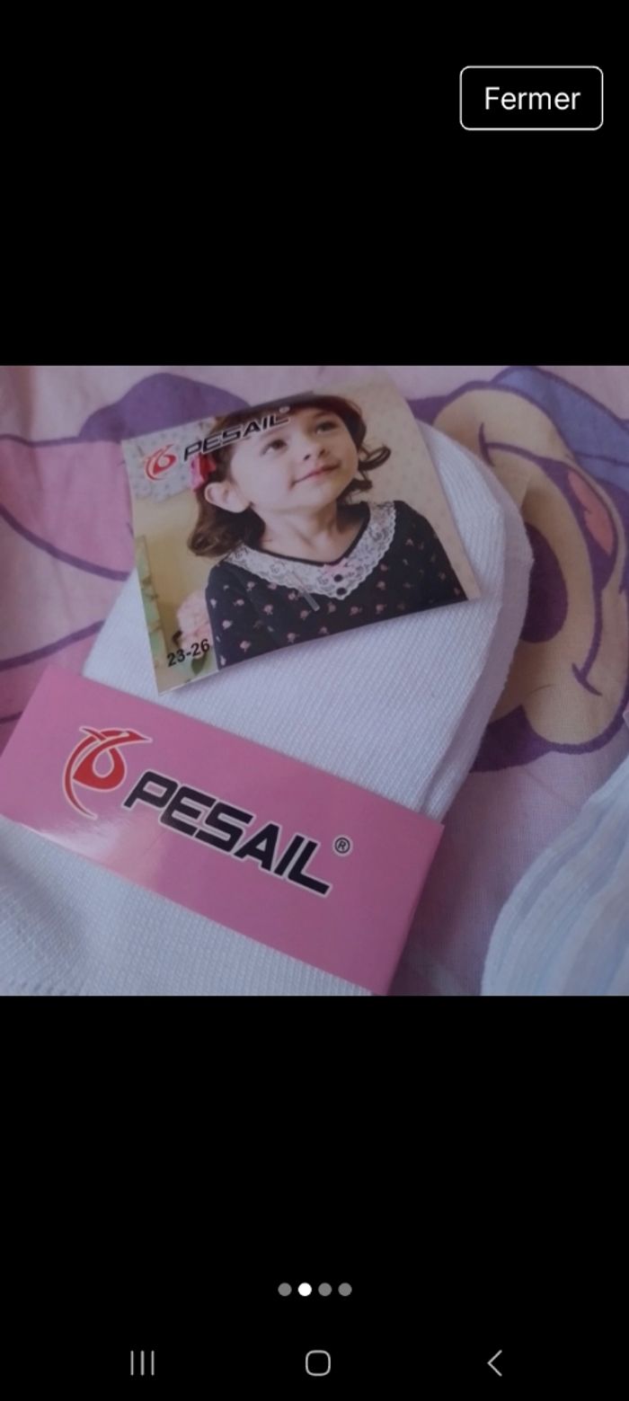 Lots de 16 chaussettes fille neuf - photo numéro 2