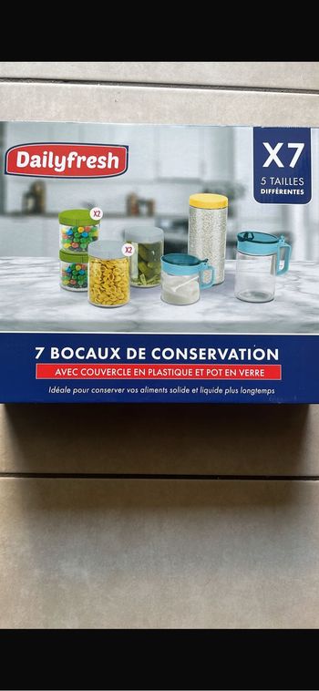 7 bocaux de conservation neuf