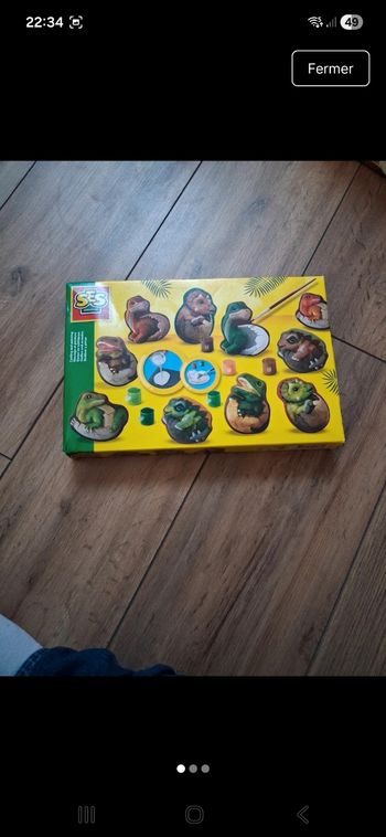 Plâtre dinosaures