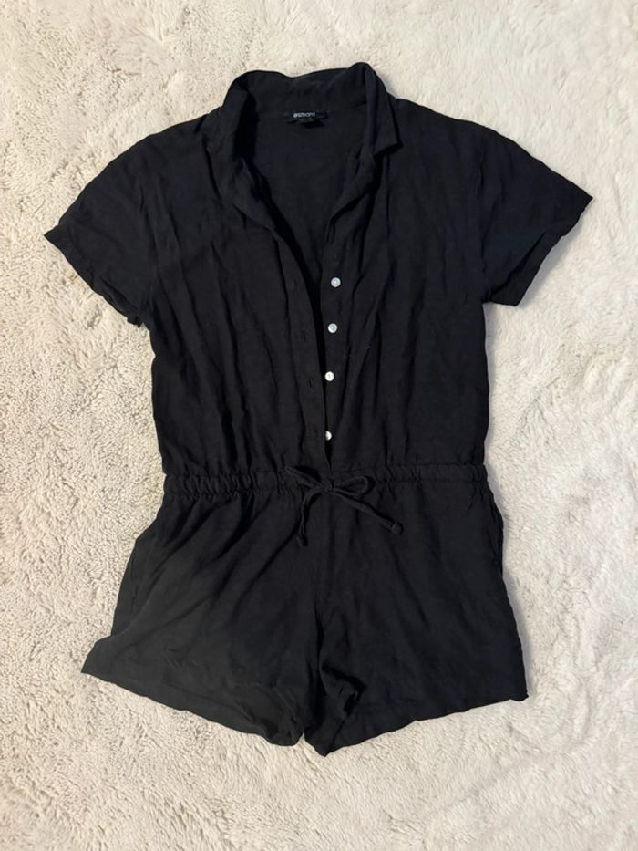 Combishort lin noire taille 36