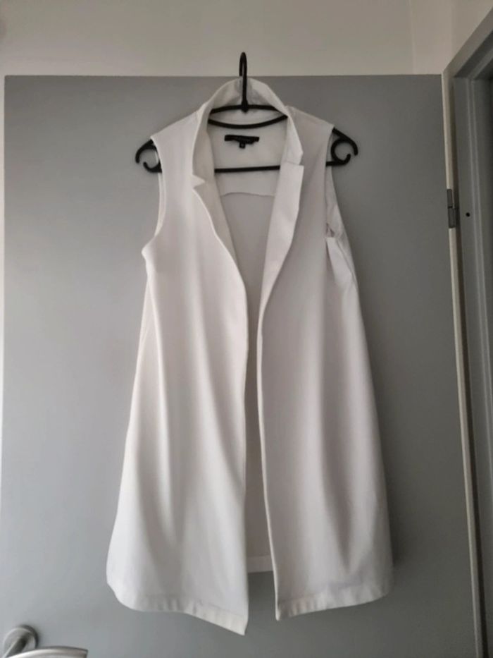 Gilet blanc cassé sans manches - New Look - Taille 38