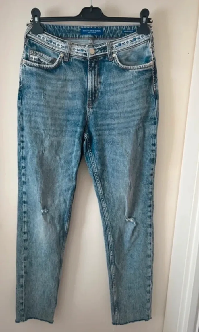 Scotch & soda jeans bleu coupe droite  taille 27 /32