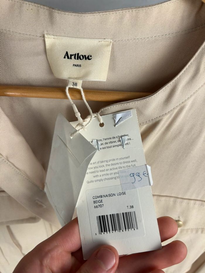 Combinaison pantalon beige Art love 38 neuve - photo numéro 4