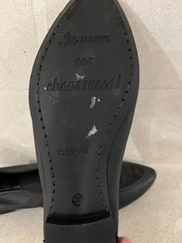 Ballerines Reqins tout en cuir P.37 - photo numéro 3