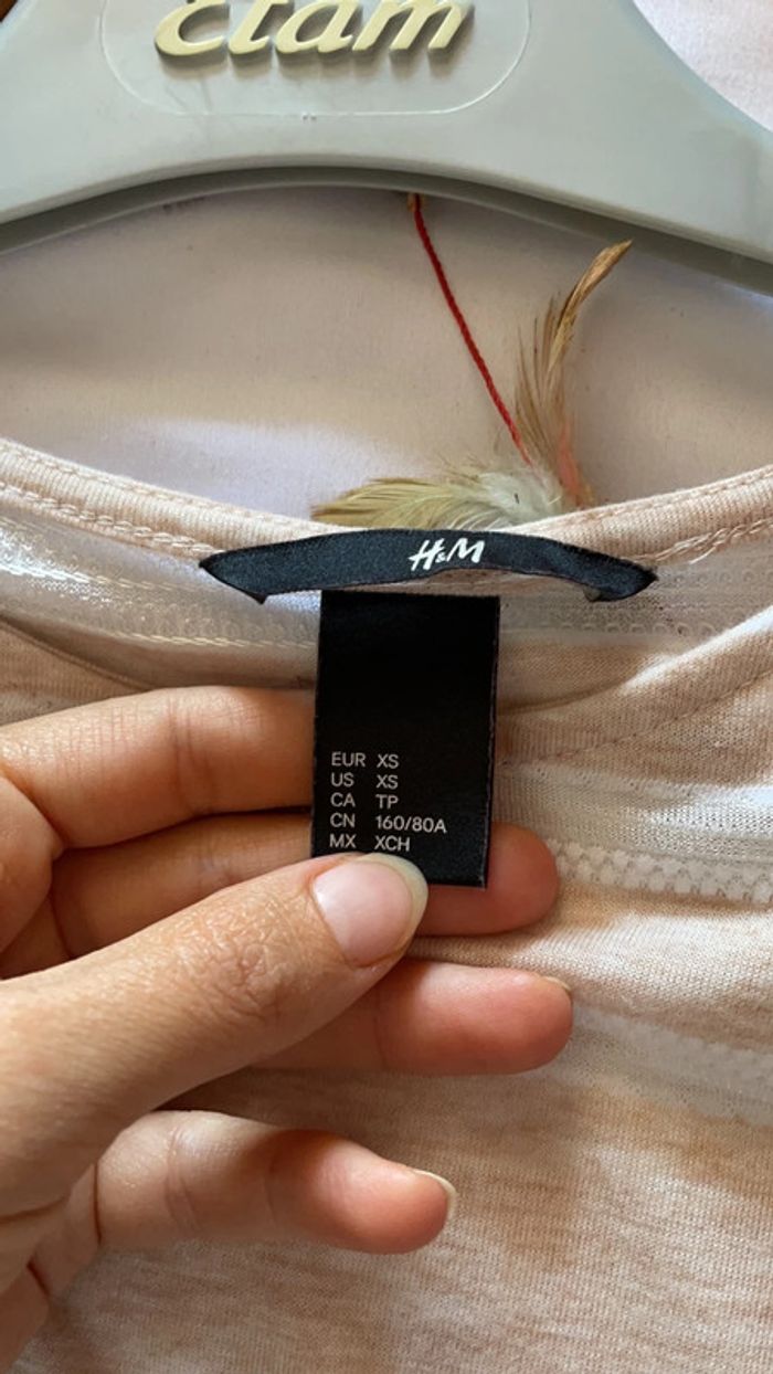 T-shirt manches longues fin H&M Taille XS - photo numéro 6