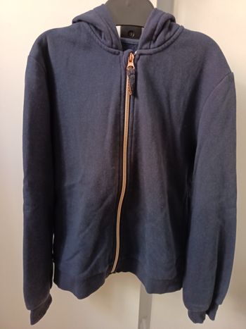 Sweat à capuche bleu marine