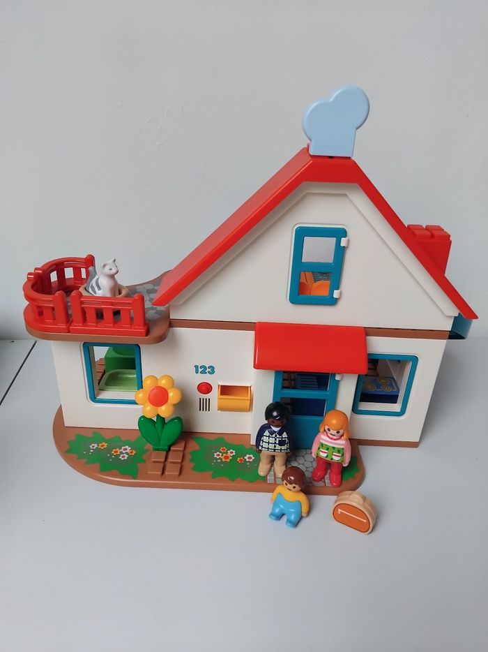 PLAYMOBIL 123 Maison avec Sonnette 70129 Junior Complet 🏡 - photo numéro 4