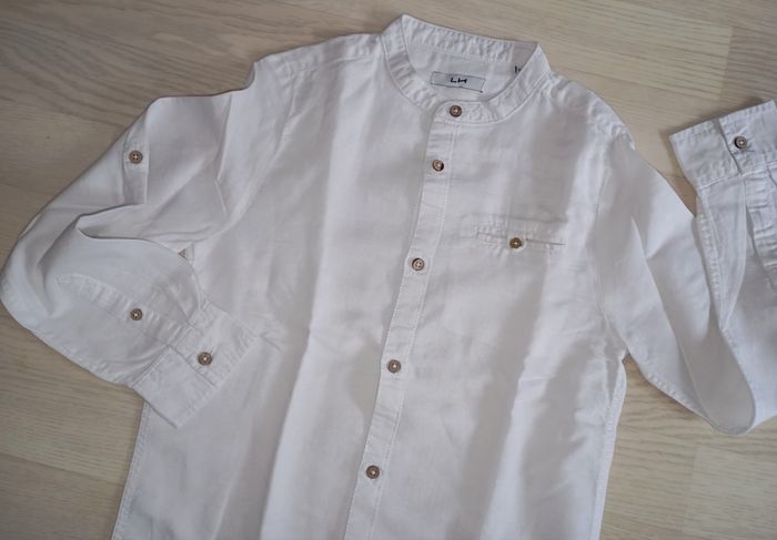 Chemise en lin blanc La Halle 
T. 10 ans - photo numéro 3