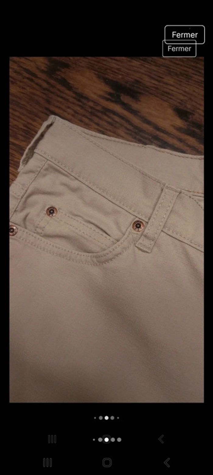 Pantalon coupe jeans beige Homme Lee W30 L34 - photo numéro 14