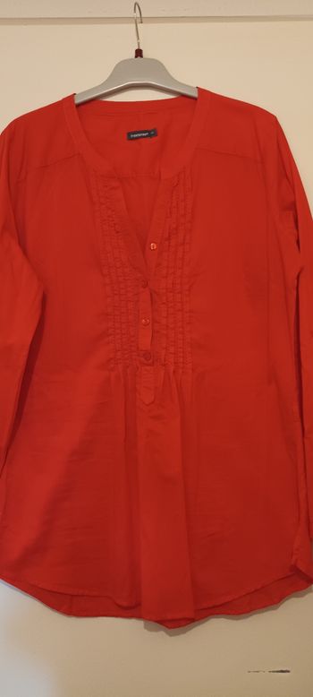 Tunique coton rouge