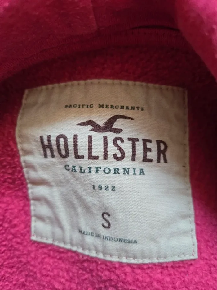 Sweat/pull à capuche Hollister rose taille S/36 - photo numéro 3