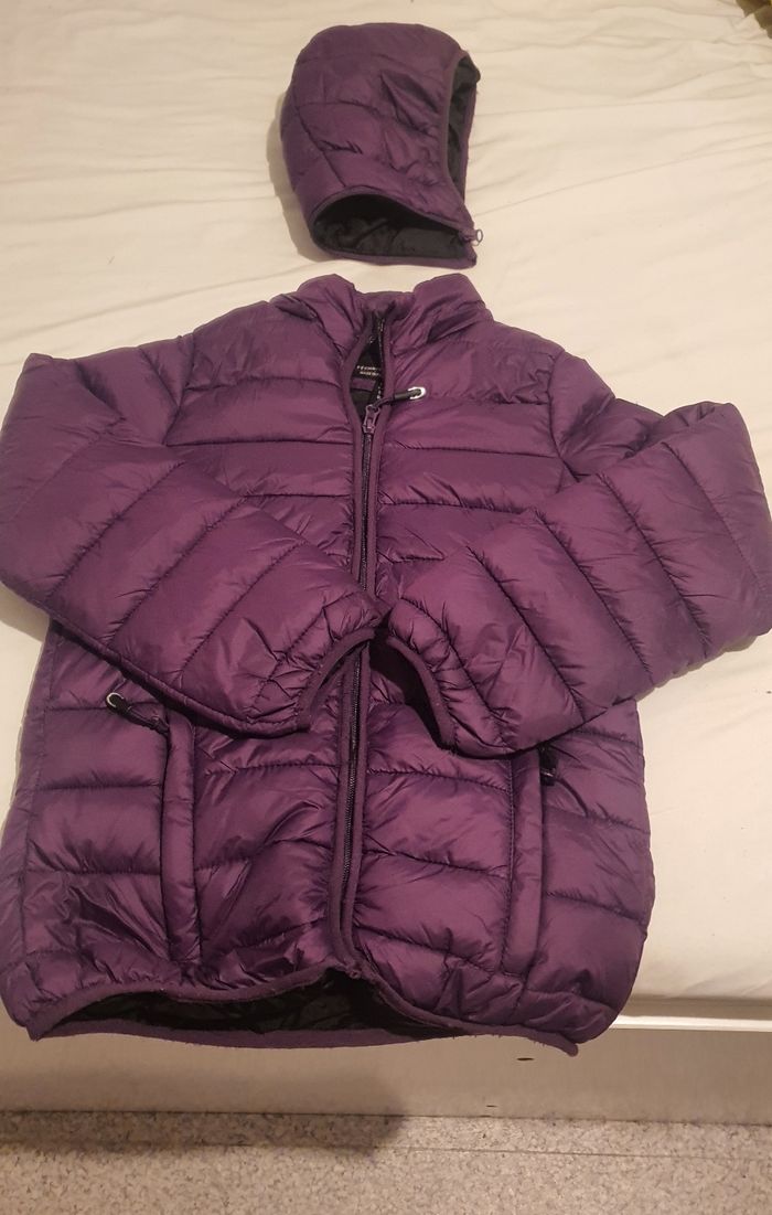 Doudoune violette avec capuche amovible Geonorway - photo numéro 2