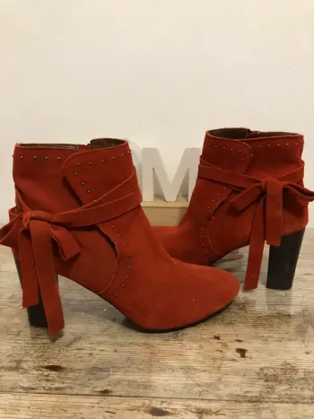 Bottines orange Promod