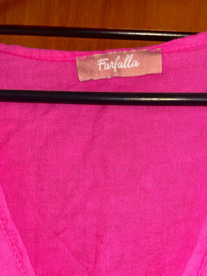 Longue robe rose été taille unique Farfalla - photo numéro 5
