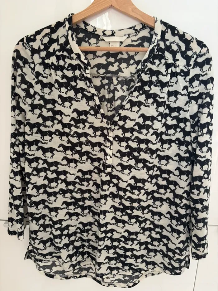Haut H&M chevaux taille S