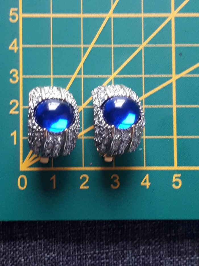 Très élégant boucles d'oreilles année 1950 - photo numéro 5