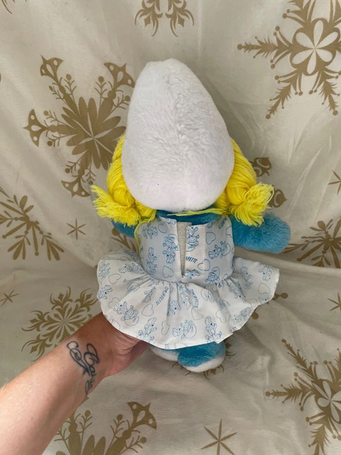 Peluche Schtroumpfette vintage 1983 - photo numéro 6
