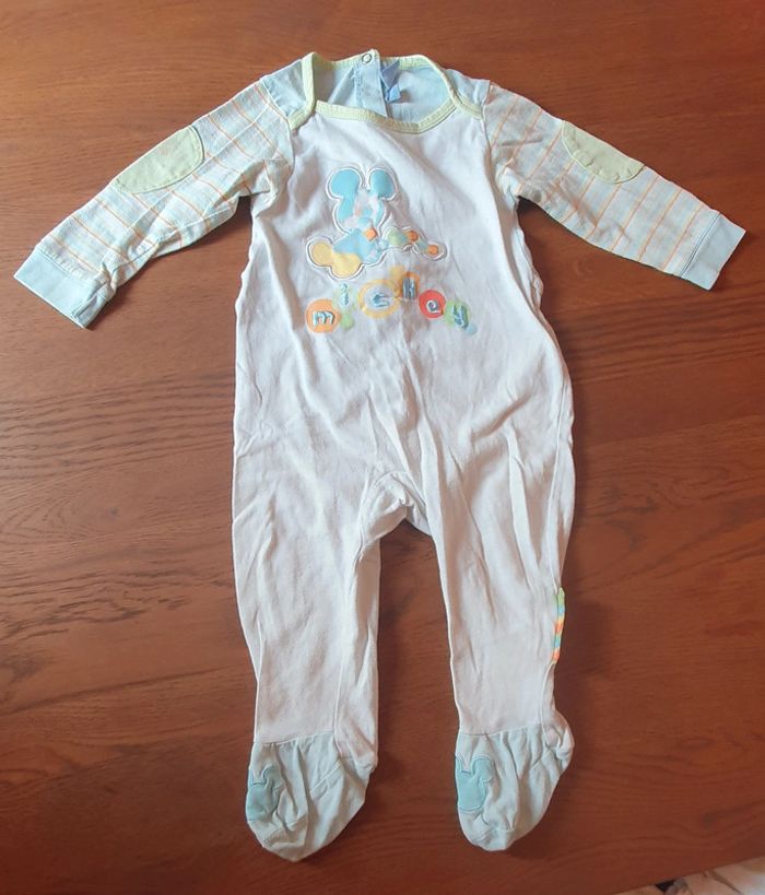 Pyjama Mickey Bleu & Blanc 18 Mois