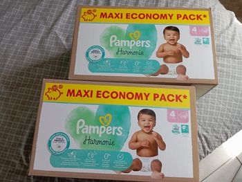2 cartons pampers premium protection taille 4 neuf jamais ouvert 