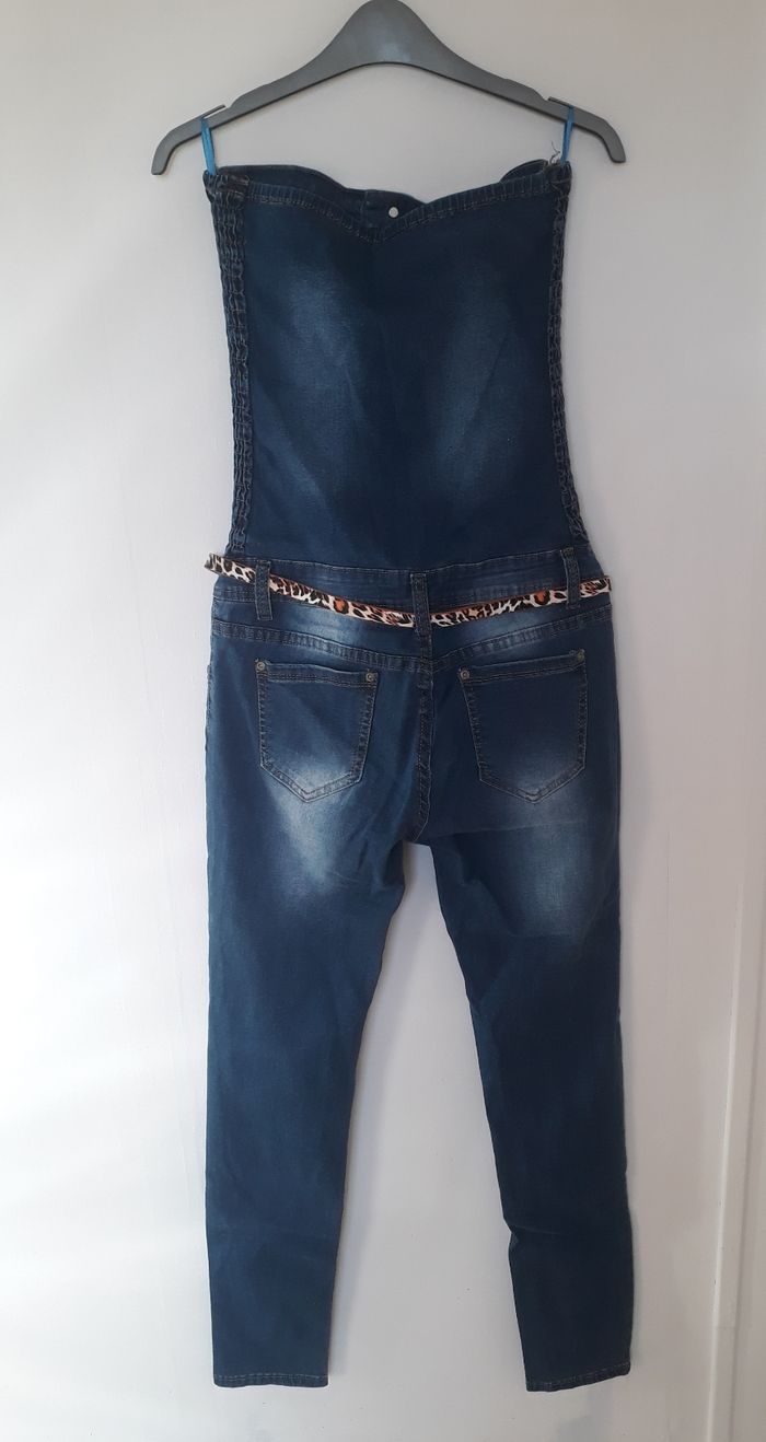 Salopette + ceinture léopard - photo numéro 2