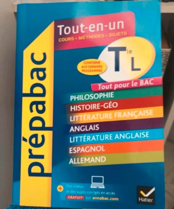 Prépa bac tout-en-un Terminale L