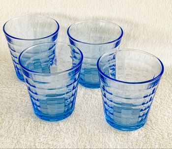 Set 4 verres Duralex bleus