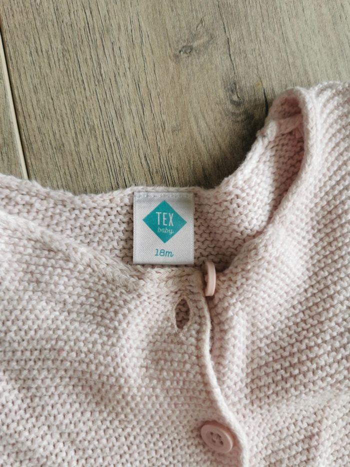 Gilet rose pale 18mois - photo numéro 2