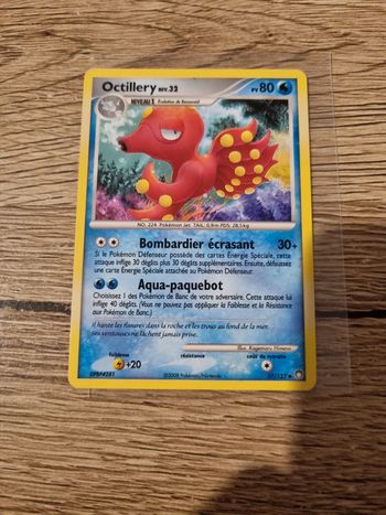 Carte pokémon octillery 57/123 année 2008