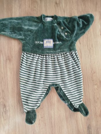 Pyjama vintage sucre d'orge 6 mois