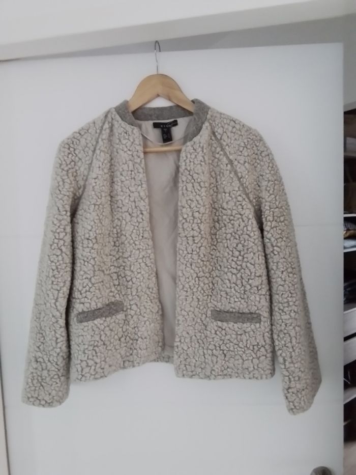 Veste effet mouton polaire ”MANGO ”