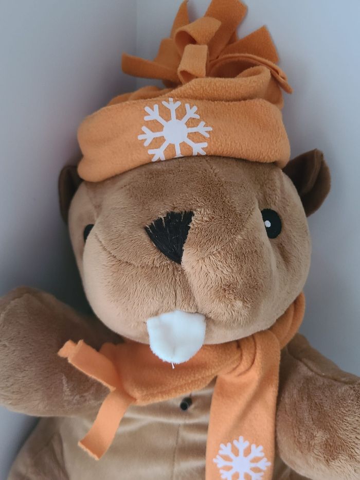 peluche Marmotte castor siffleuse 50 cm - photo numéro 4