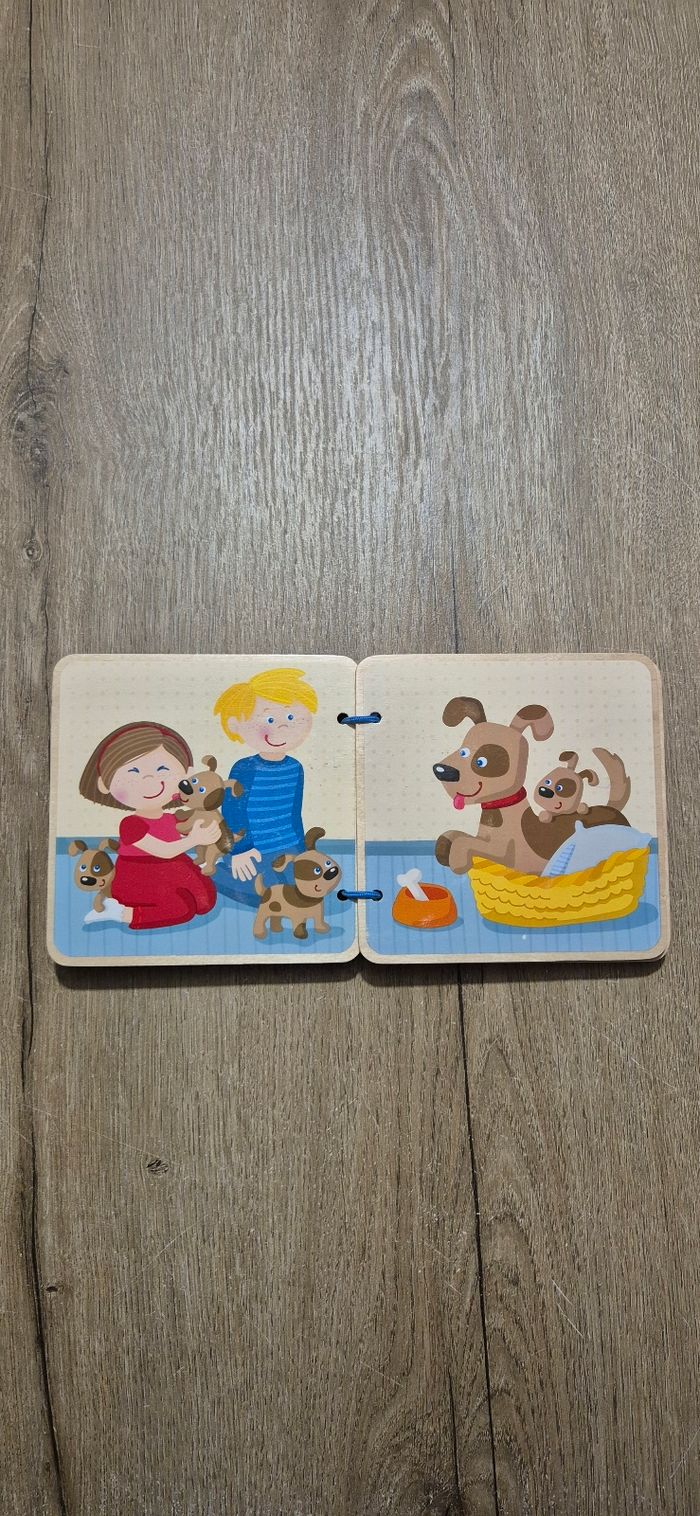 Livre imagier en bois : Les bébés animaux - photo numéro 2