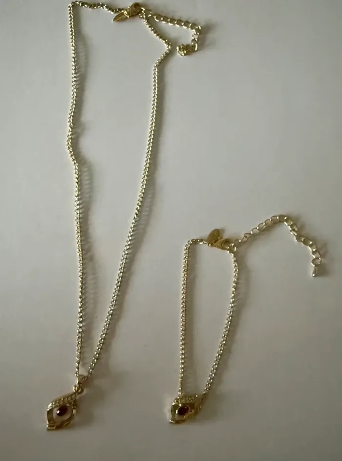 Parure collier et bracelet vintage - photo numéro 3
