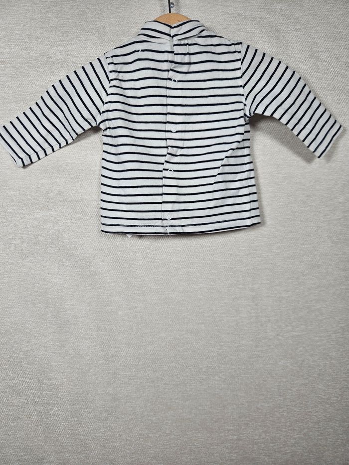 Sous-pull a rayures marinière gémo 3 mois - photo numéro 5
