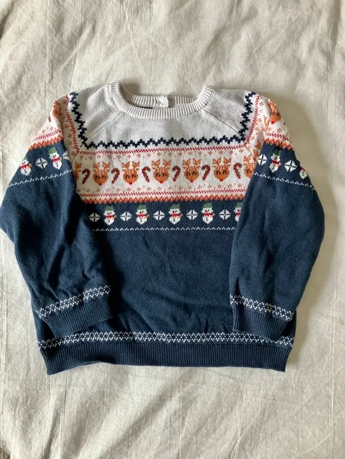 Pull de Noël bébé garçon