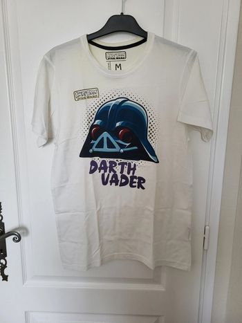 T-shirt blanc Darth Vader