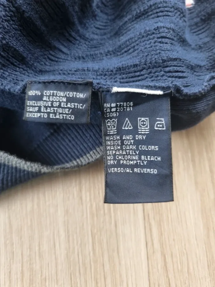 Pull a col V sans manche bleue Tommy Hilfiger Homme Taille XS - photo numéro 4