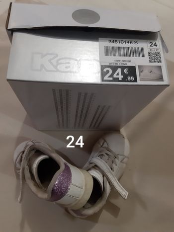 baskets à scratchs fille - kappa - 24