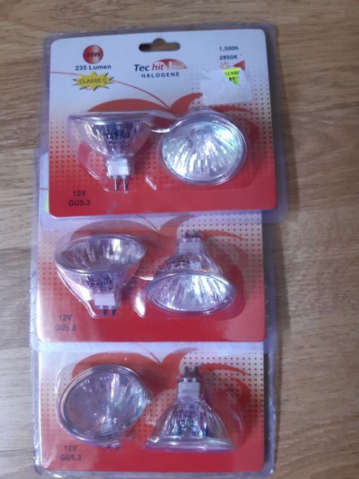 Ampoules halogène