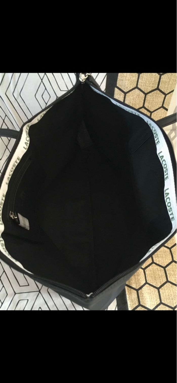 💖 sac Lacoste noir neuf taille L 💖 - photo numéro 5