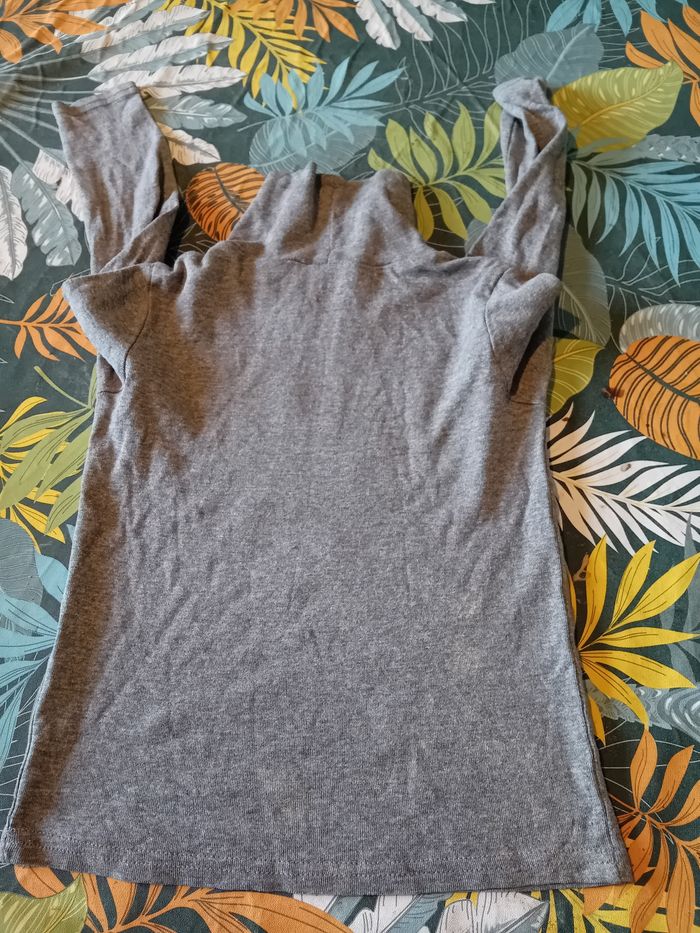 Sous-pull gris col roulé Kiabi - photo numéro 6