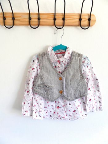 Chemise + boléro jean 18 mois