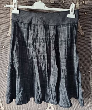 Jupe noir à carreaux taille 38