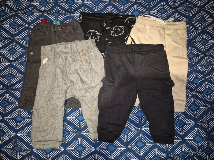 Lot 5 pantalons 6 mois