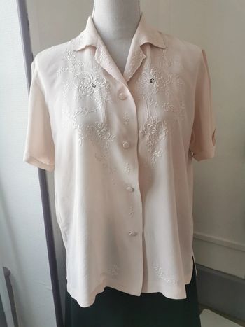 Chemisier 60s 100% pure soie